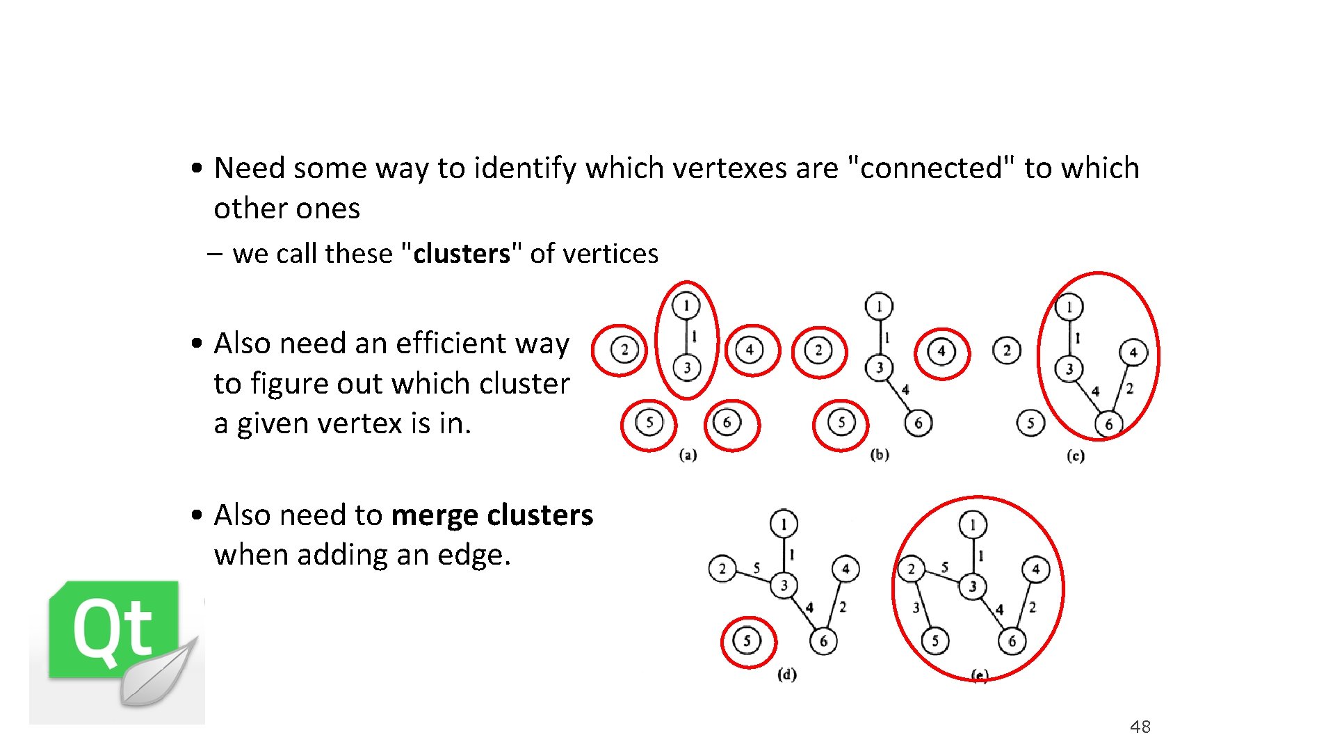  • Need some way to identify which vertexes are "connected" to which other