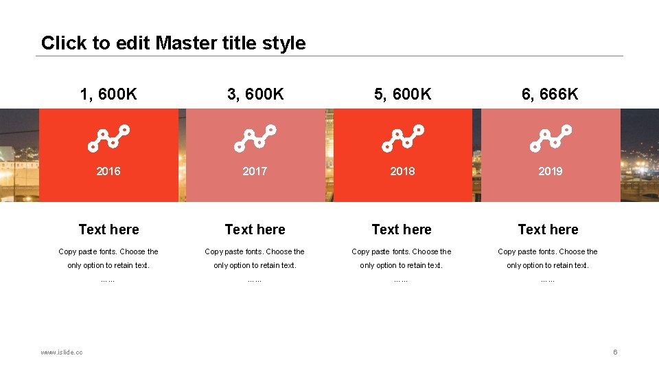 Click to edit Master title style 1, 600 K 3, 600 K 5, 600