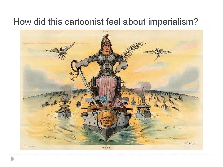 How did this cartoonist feel about imperialism? 