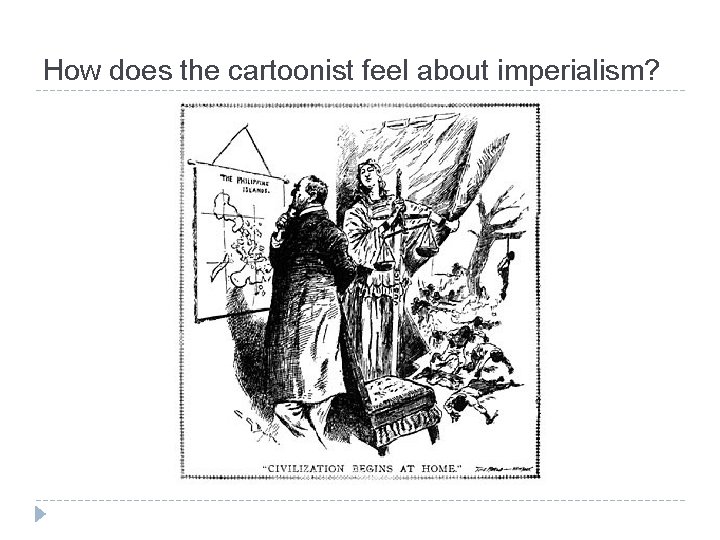 How does the cartoonist feel about imperialism? 