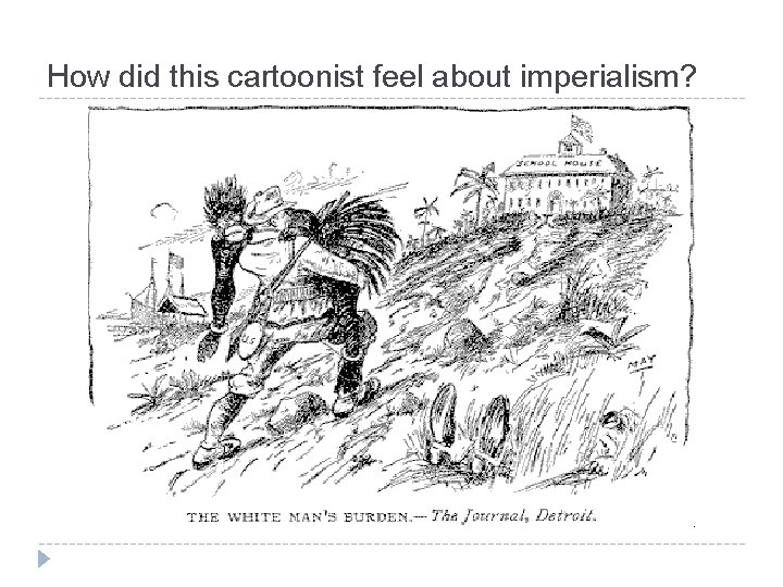 How did this cartoonist feel about imperialism? 