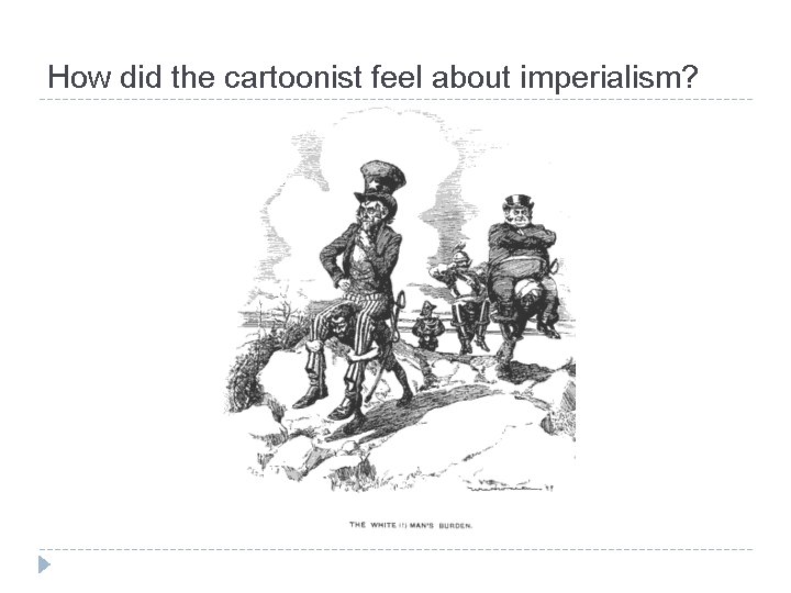 How did the cartoonist feel about imperialism? 
