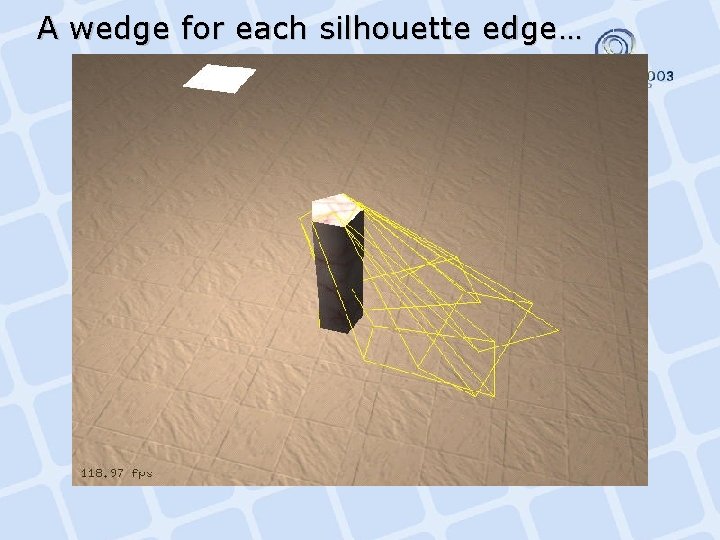 A wedge for each silhouette edge… 