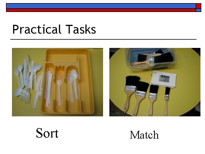 Practical Tasks Sort Match 