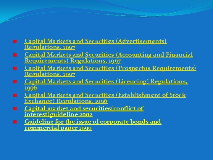Capital Markets and Securities (Advertisements) Regulations, 1997 Capital Markets and Securities (Accounting and Financial