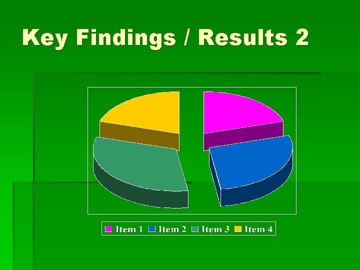 Key Findings / Results 2 