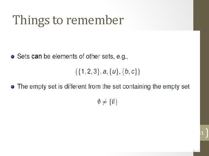 Things to remember 11 