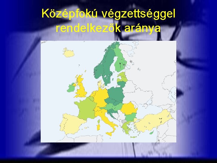 Középfokú végzettséggel rendelkezők aránya 