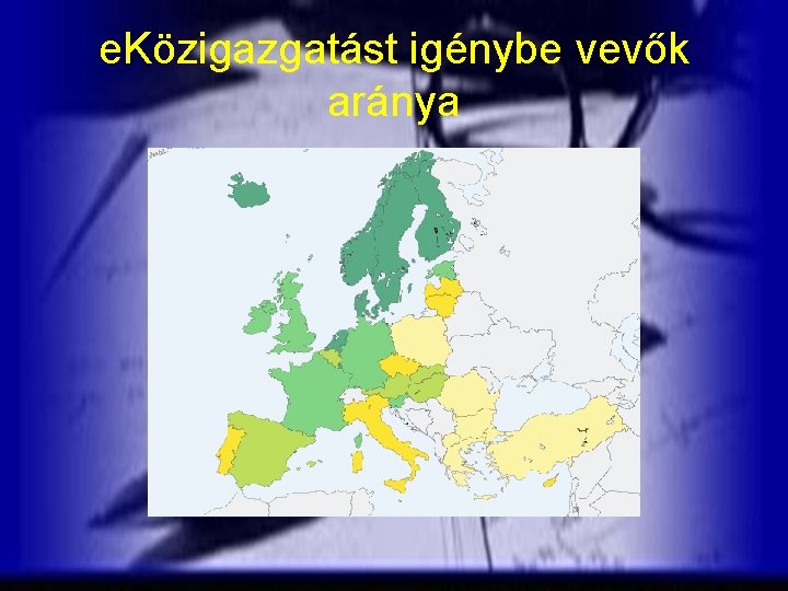 e. Közigazgatást igénybe vevők aránya 