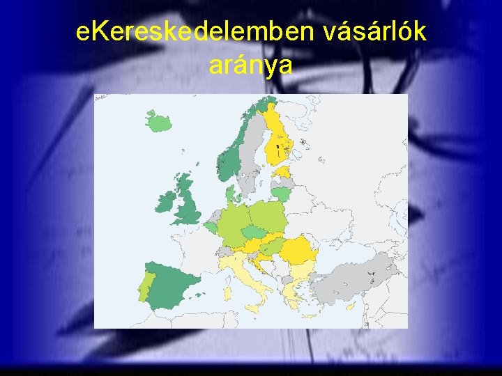 e. Kereskedelemben vásárlók aránya 