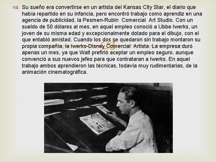  Su sueño era convertirse en un artista del Kansas City Star, el diario