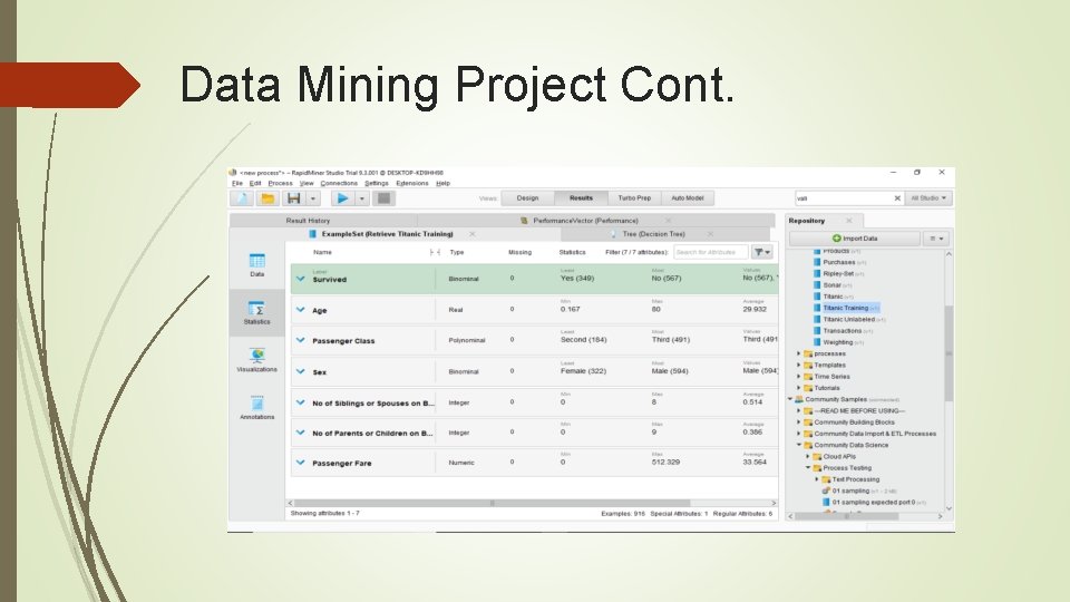 Data Mining Project Cont. 