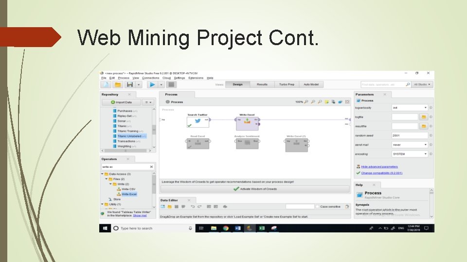 Web Mining Project Cont. 