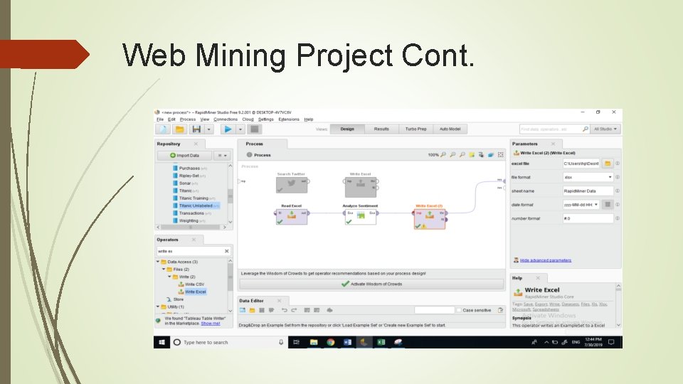Web Mining Project Cont. 