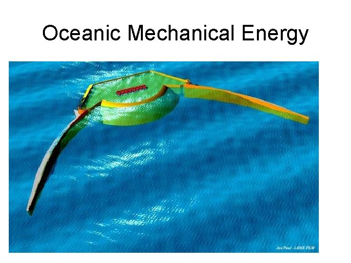 Oceanic Mechanical Energy 