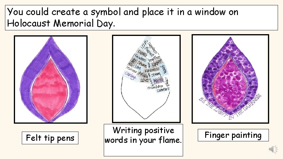 You could create a symbol and place it in a window on Holocaust Memorial