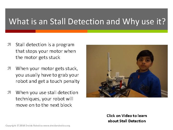 What is an Stall Detection and Why use it? Stall detection is a program
