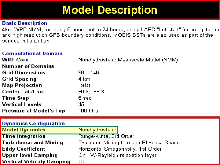Model Description 