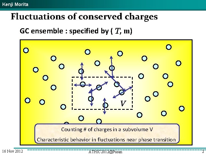 Kenji Morita Fluctuations of conserved charges GC ensemble : specified by ( T, m)