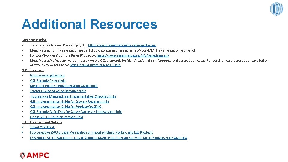 Additional Resources Meat Messaging • To register with Meat Messaging go to: https: //www.