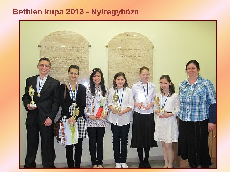 Bethlen kupa 2013 - Nyíregyháza 2013/2014 X. Jubileumi Bethlen Kupa zongoraverseny, Nyíregyháza, 2013. március