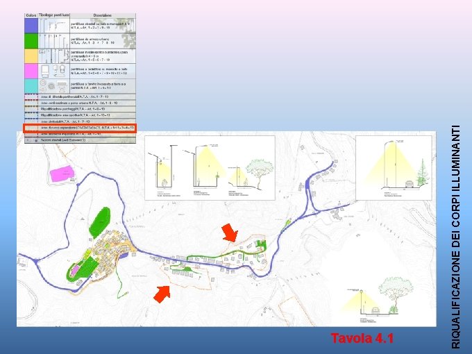 RIQUALIFICAZIONE DEI CORPI ILLUMINANTI Tavola 4. 1 