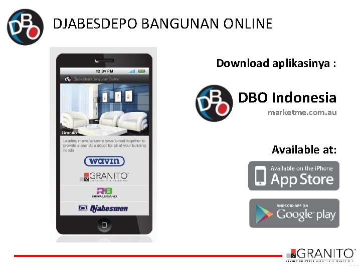 DJABESDEPO BANGUNAN ONLINE Download aplikasinya : DBO Indonesia marketme. com. au Available at: …