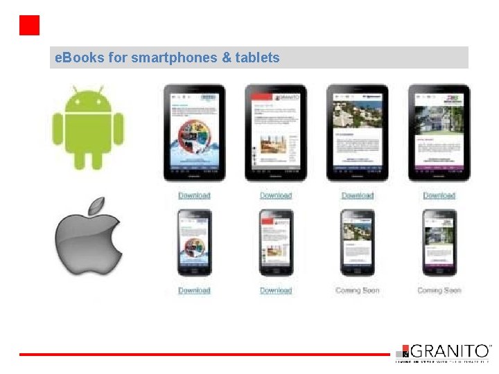e. Books for smartphones & tablets 