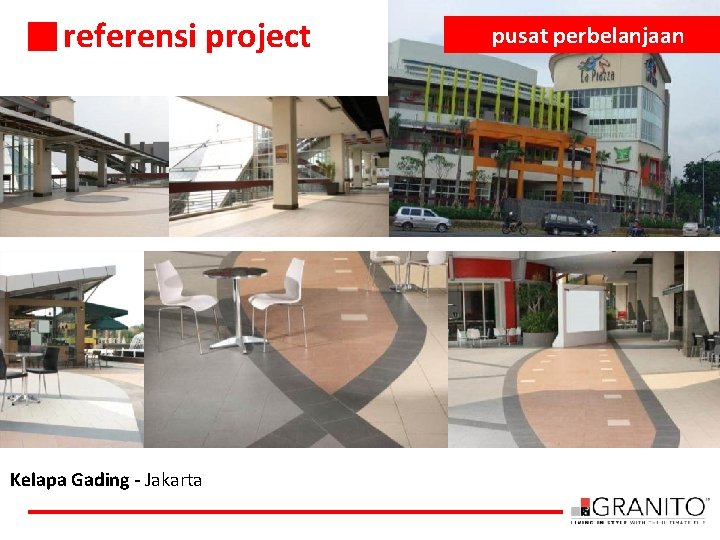 referensi project Kelapa Gading - Jakarta pusat perbelanjaan 