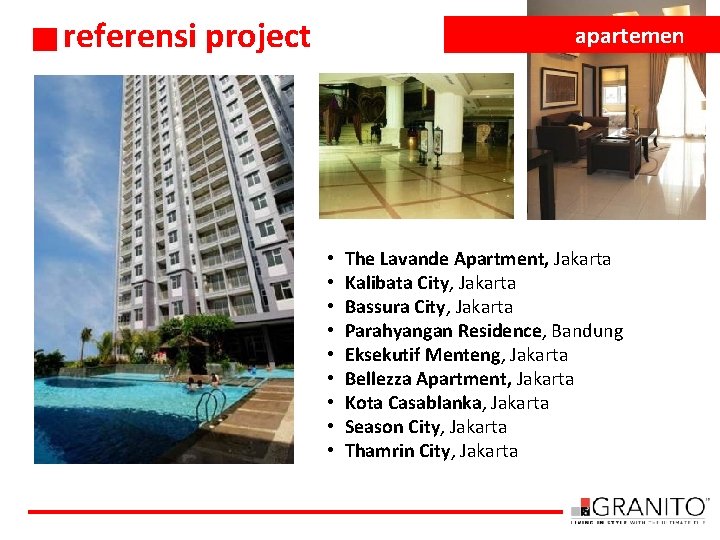 referensi project apartemen • • • The Lavande Apartment, Jakarta Kalibata City, Jakarta Bassura