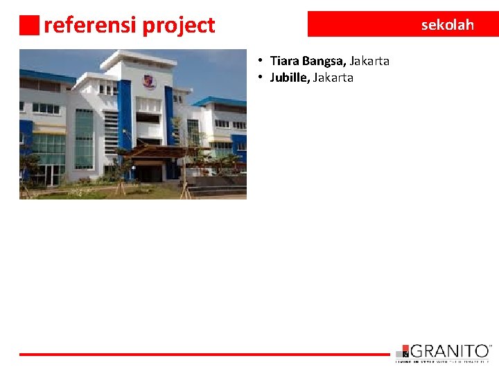 referensi project sekolah • Tiara Bangsa, Jakarta • Jubille, Jakarta 