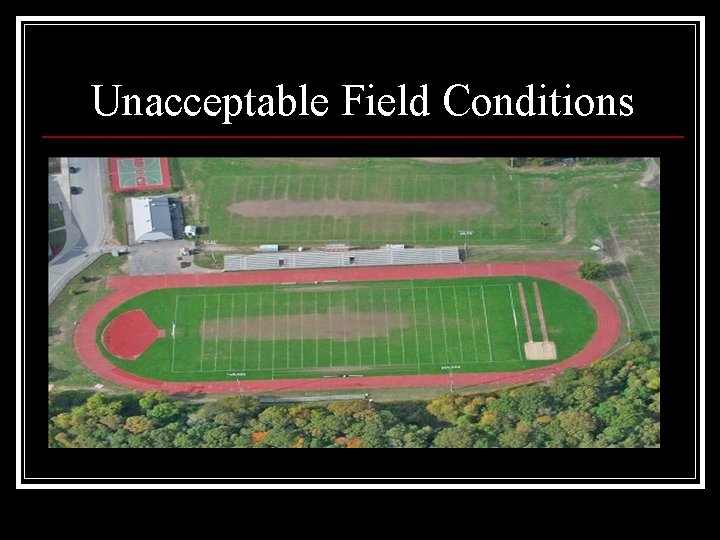 Unacceptable Field Conditions 