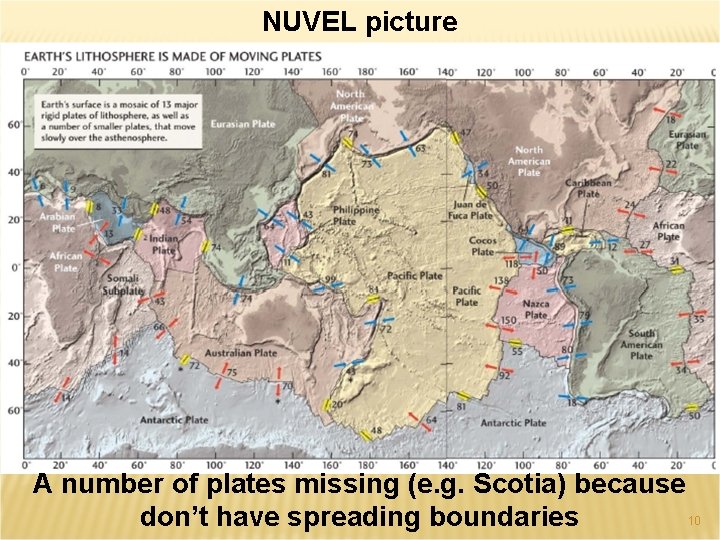 NUVEL picture A number of plates missing (e. g. Scotia) because 10 don’t have