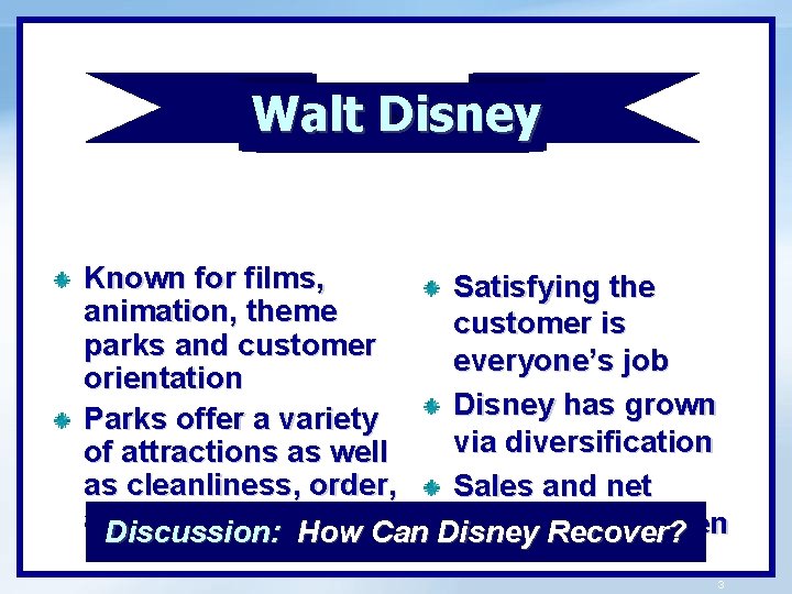 c Walt Disney Known for films, Satisfying the animation, theme customer is parks and