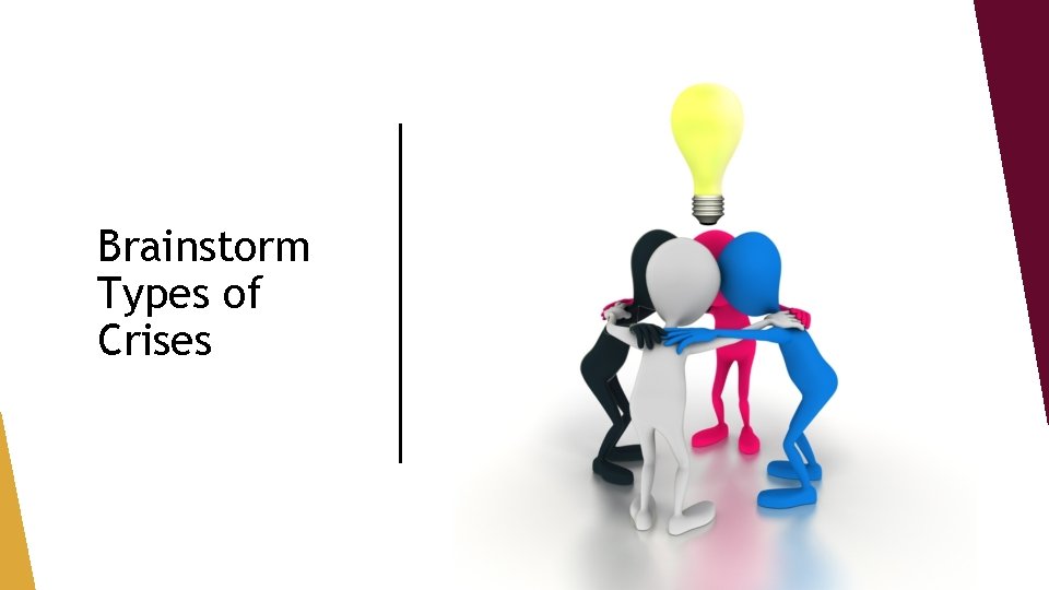 Brainstorm Types of Crises 