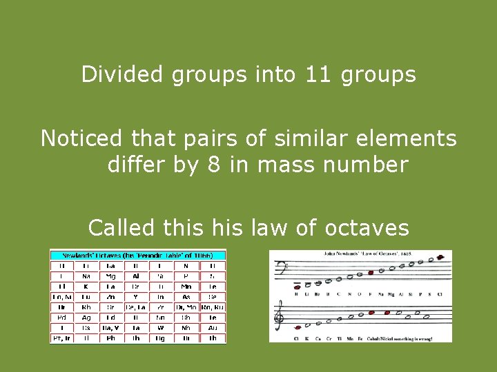 Divided groups into 11 groups Noticed that pairs of similar elements differ by 8