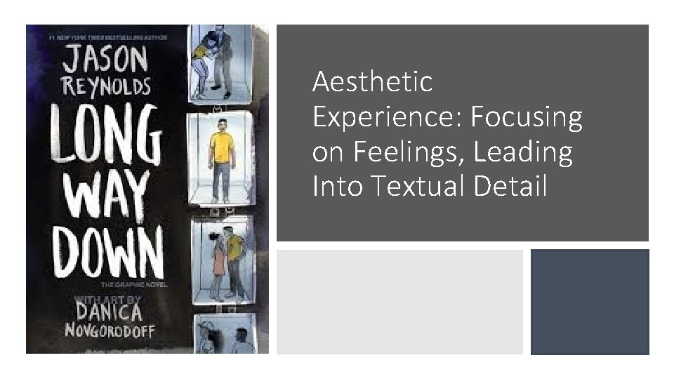Aesthetic Experience: Focusing on Feelings, Leading Into Textual Detail 