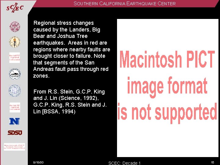 SOUTHERN CALIFORNIA EARTHQUAKE CENTER Regional stress changes caused by the Landers, Big Bear and