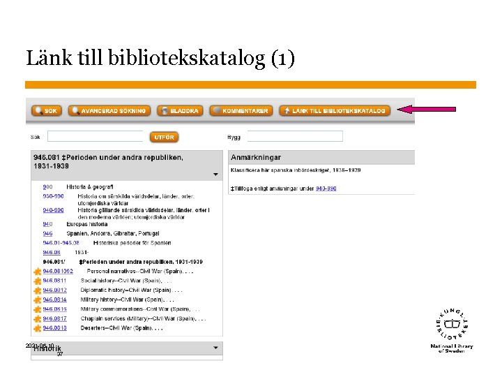 Länk till bibliotekskatalog (1) 2021 -06 -10 Sidnummer 37 