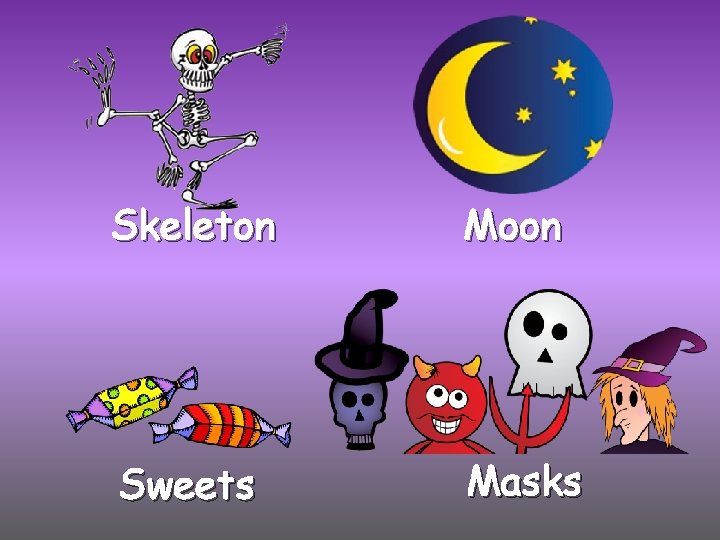 Skeleton Moon Sweets Masks 