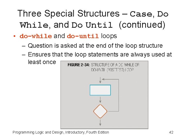 Three Special Structures – Case, Do While, and Do Until (continued) • do-while and Three Special Structures – Case, Do While, and Do Until (continued) • do-while and