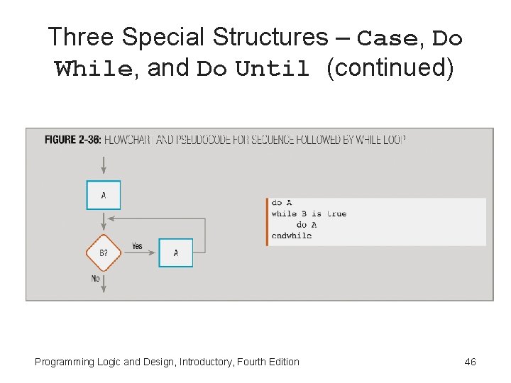 Three Special Structures – Case, Do While, and Do Until (continued) Programming Logic and Three Special Structures – Case, Do While, and Do Until (continued) Programming Logic and