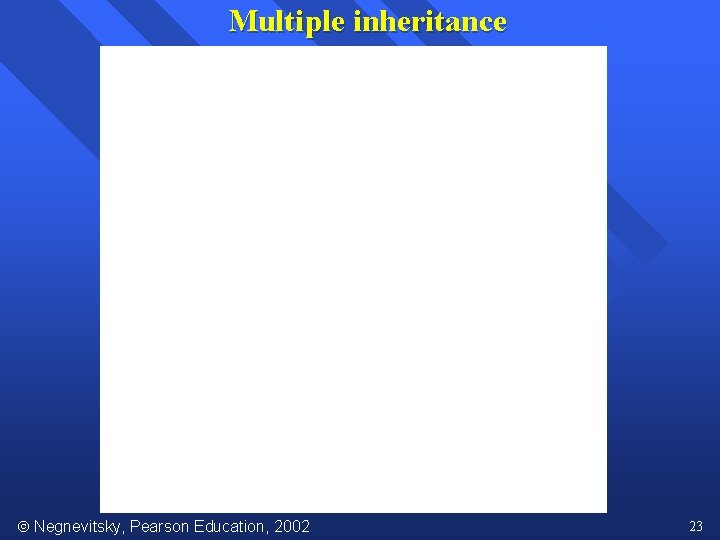 Multiple inheritance Negnevitsky, Pearson Education, 2002 23 