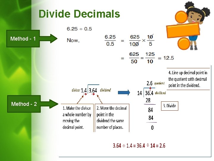 Divide Decimals Method - 1 Method - 2 