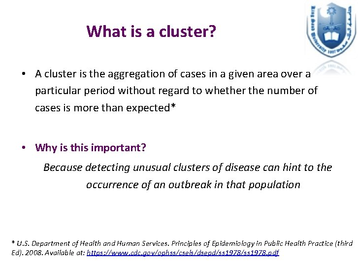 What is a cluster? • A cluster is the aggregation of cases in a