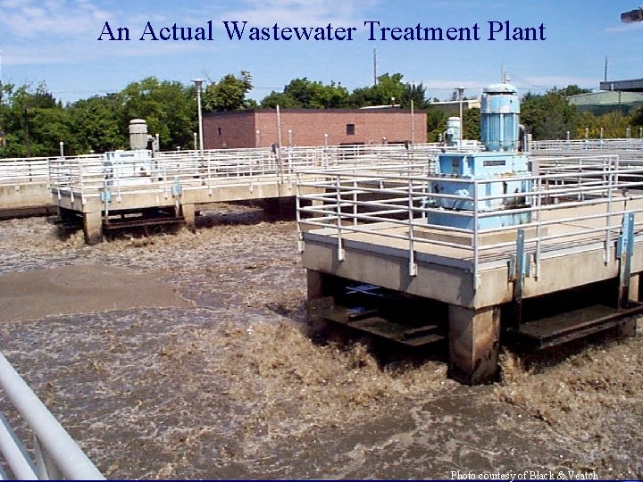 An Actual Wastewater Treatment Plant Photo courtesy of Black & Veatch  An Actual Wastewater Treatment Plant Photo courtesy of Black & Veatch