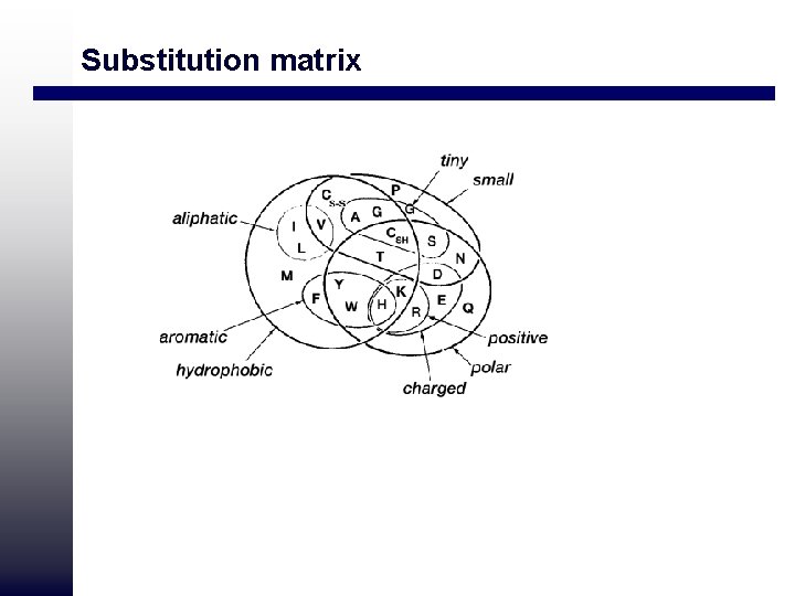 Substitution matrix 