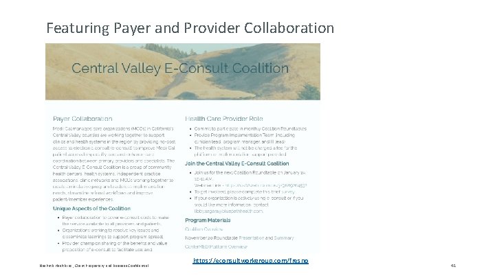 Featuring Payer and Provider Collaboration Blue. Path Health Inc. ; Client Proprietary and Business