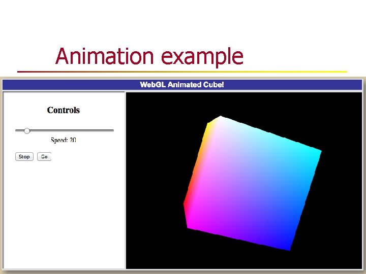 Animation example Animation example