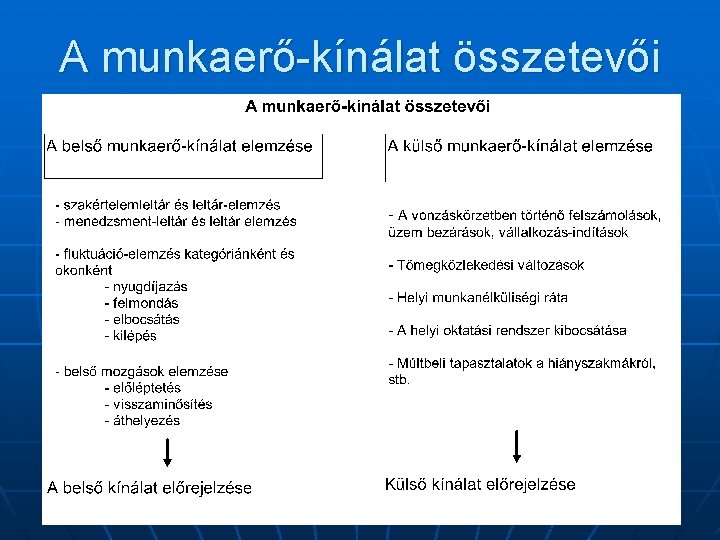 A munkaerő-kínálat összetevői 